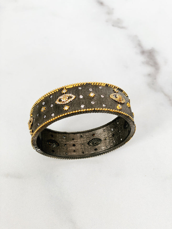 Black &amp; Gold Eye Bracelet