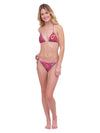 Paisley Bikini Top - Pink