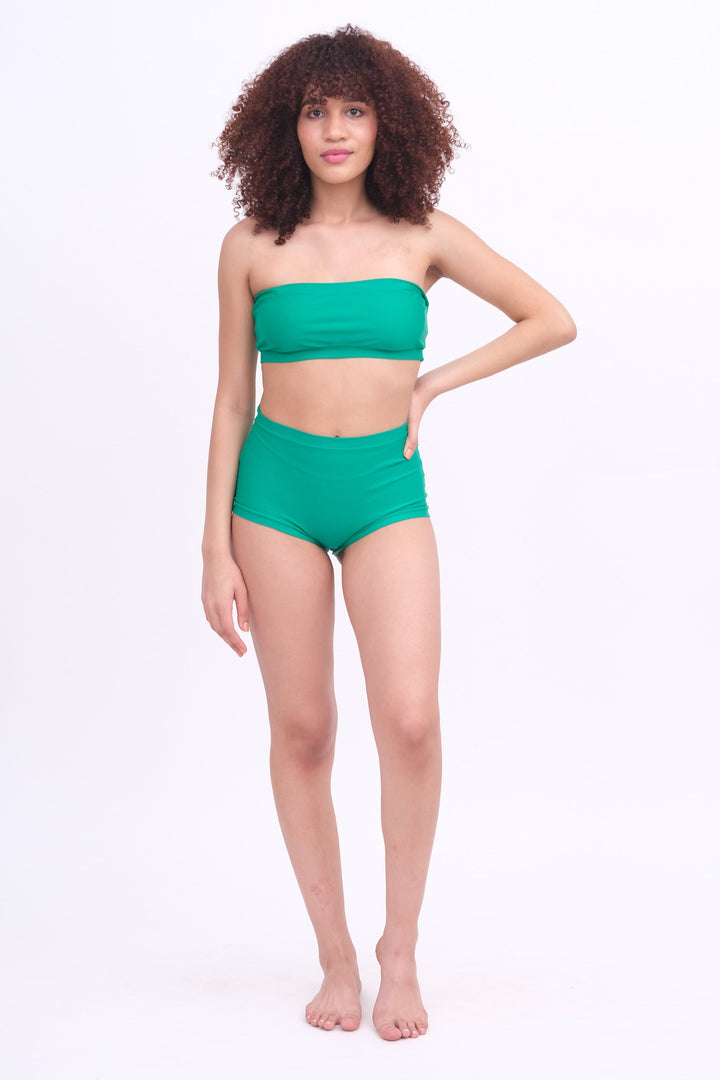 Bikini Top with Removable Straps - Emerald