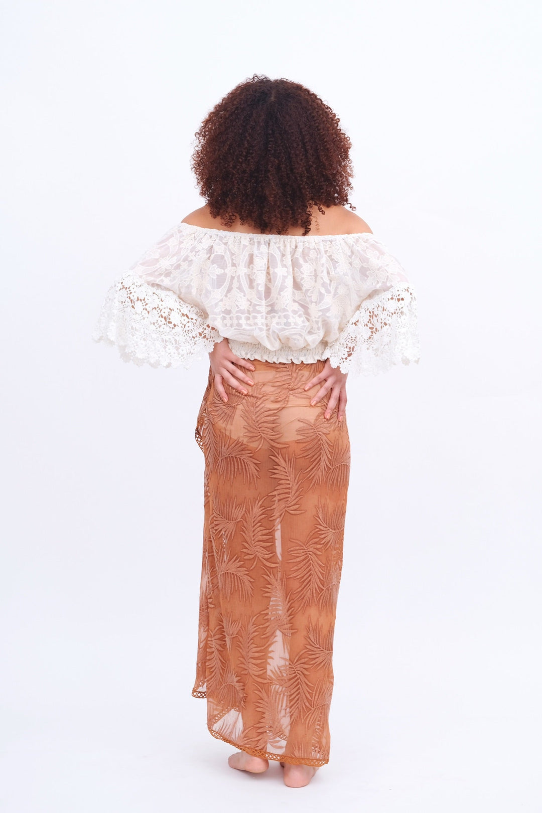 Copper Palm Leaf Sarong