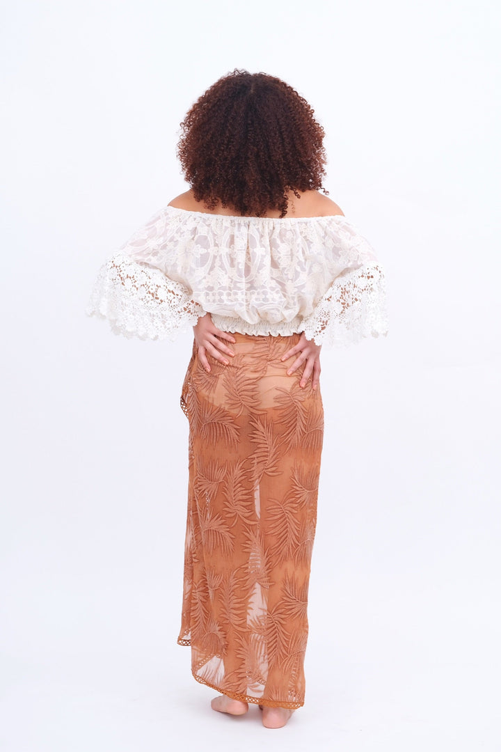 Copper Palm Leaf Sarong