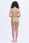 Neon Green String Bikini Bottoms