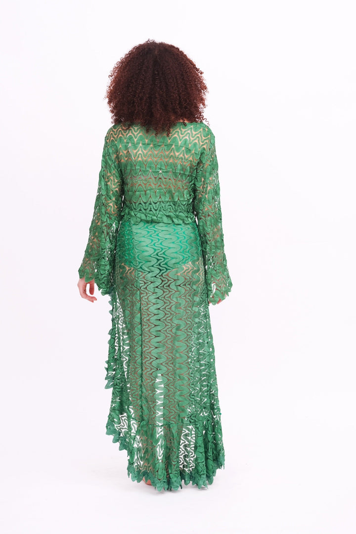 Emerald Flare Sleeve Top