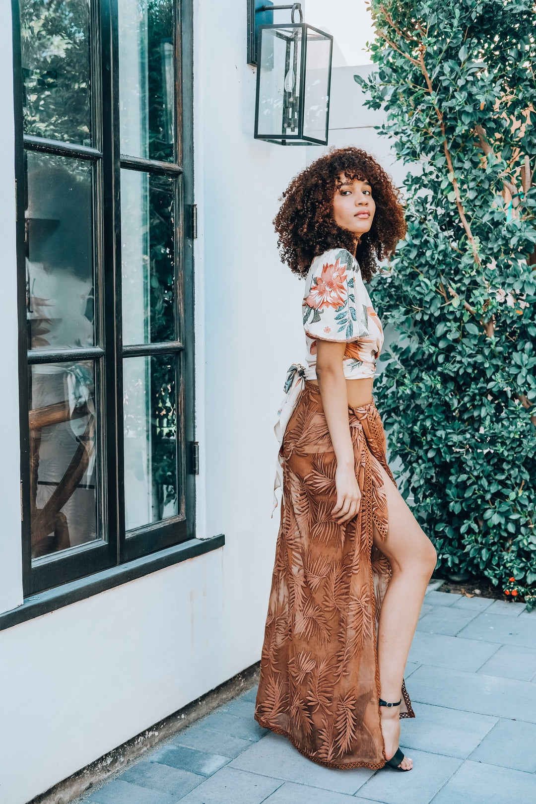 Copper Palm Leaf Sarong