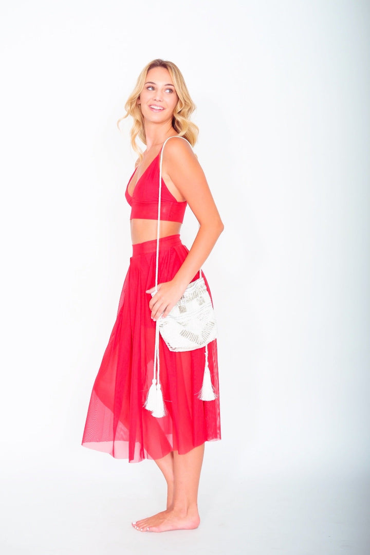 Sequin Fringe Purse