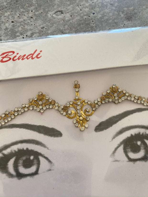 Golden Bindi Face Gems