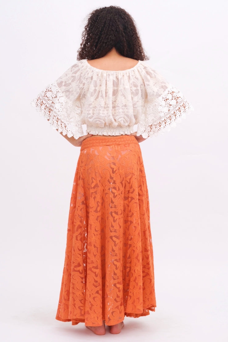 Off the Shoulder Lace Top