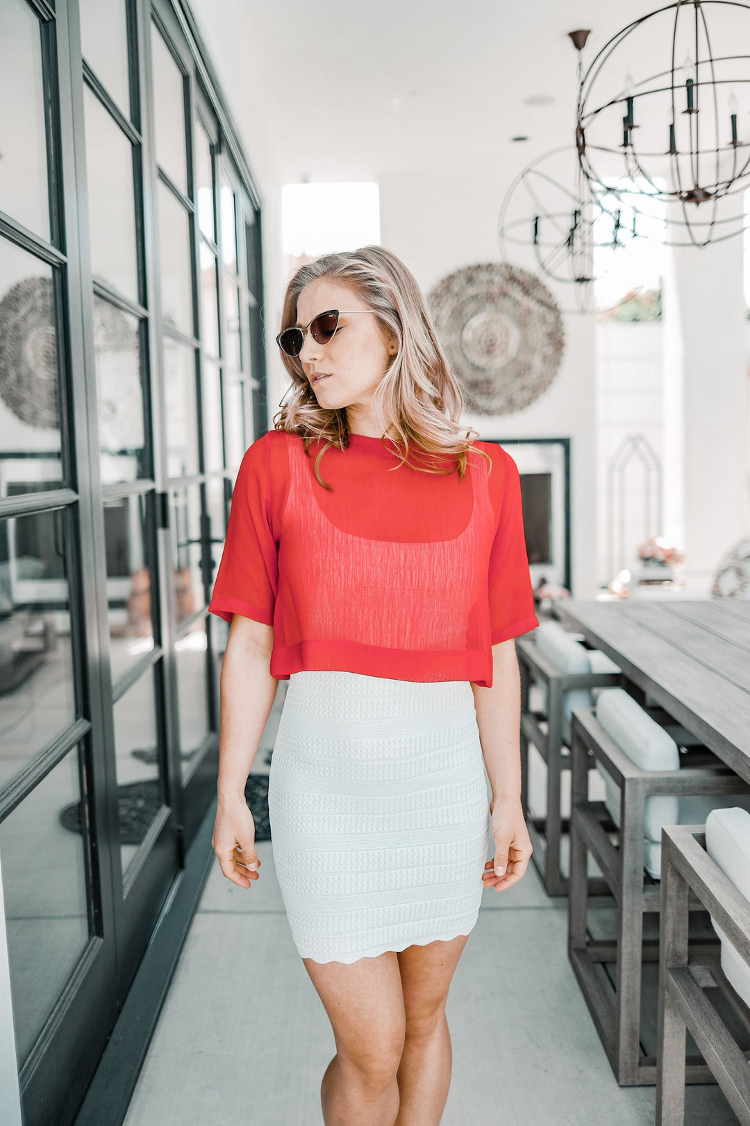 Ribbed Mini Tank Dress White