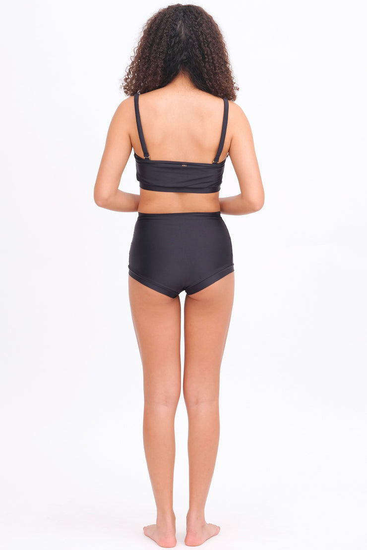 Bikini Top with Removable Straps - Black