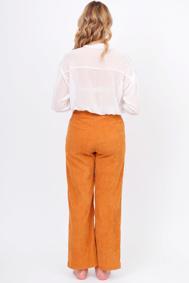 Camel High Rise Slacks