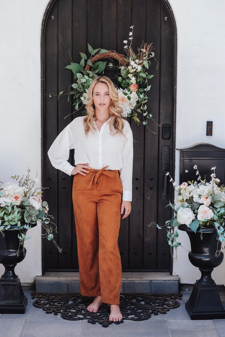 Camel High Rise Slacks