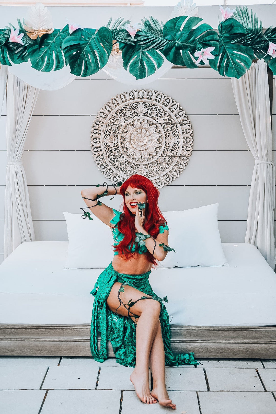 Emerald Lace Sarong Skirt