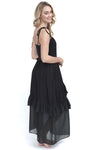 Black Tiered Ruffle Dress