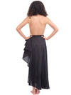 Black Flamenco Wrap Skirt