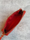 Red Leather Pencil Case