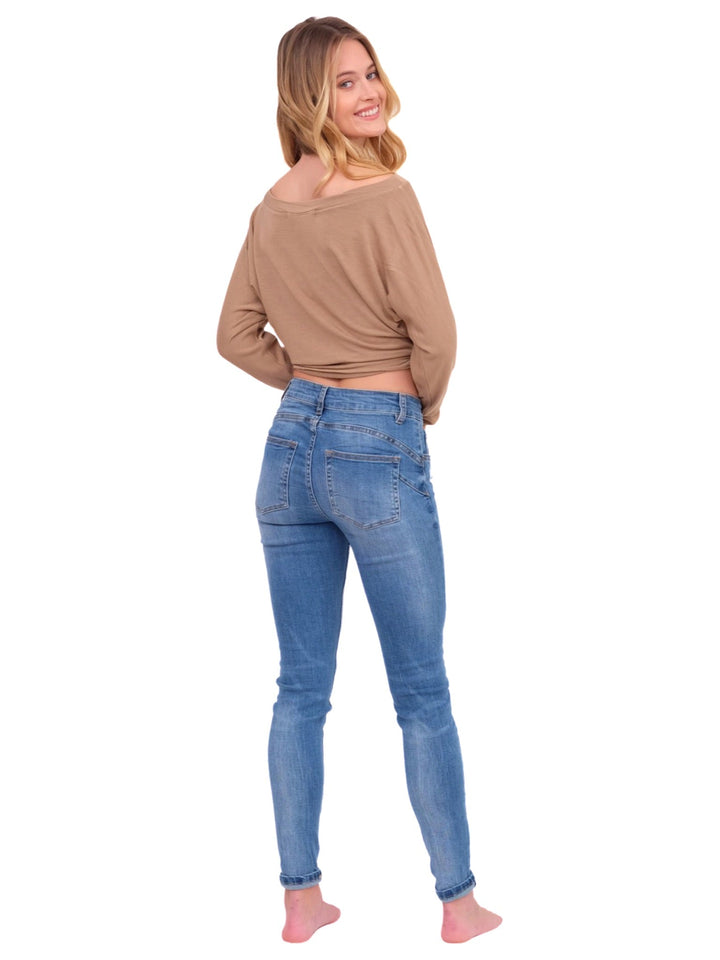 Long Sleeve Top with Front Knot
