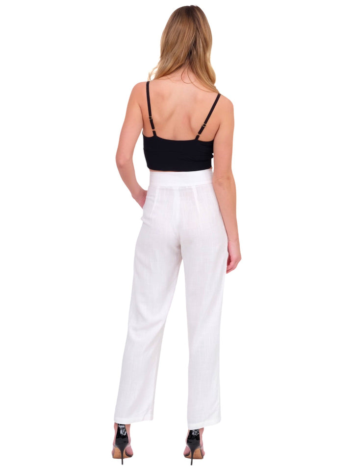 White Linen Trouser Pant