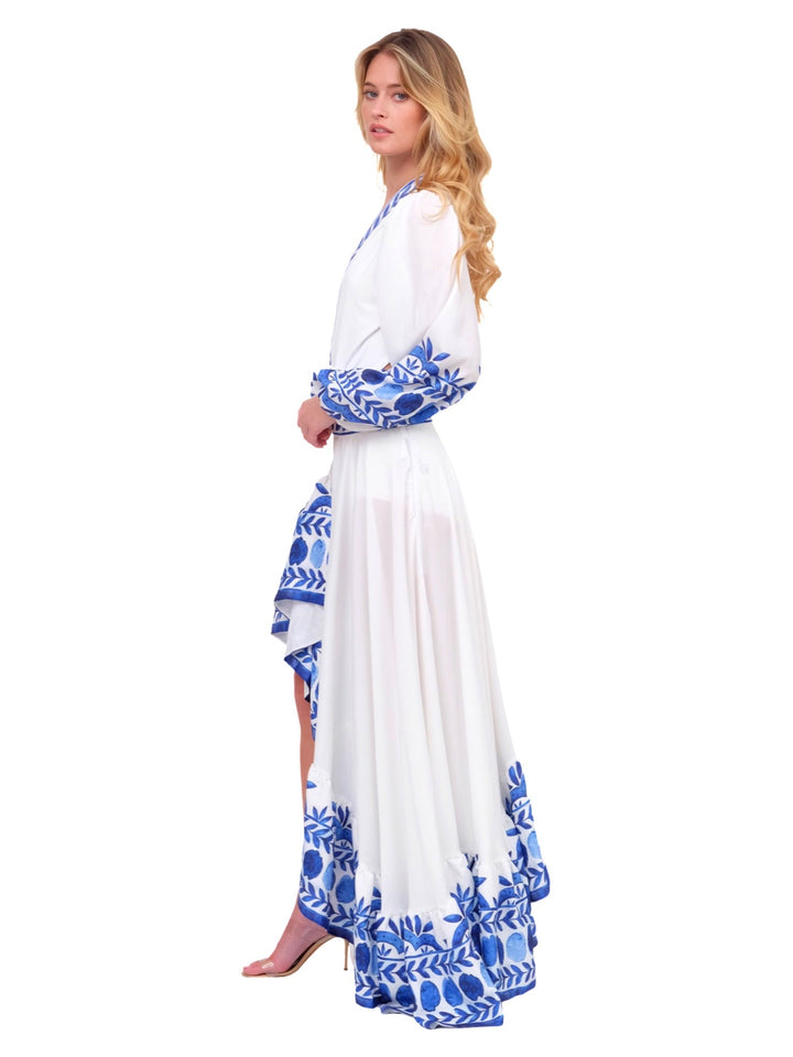 Cobalt and White Twirl Skirt