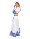 Cobalt and White Twirl Skirt