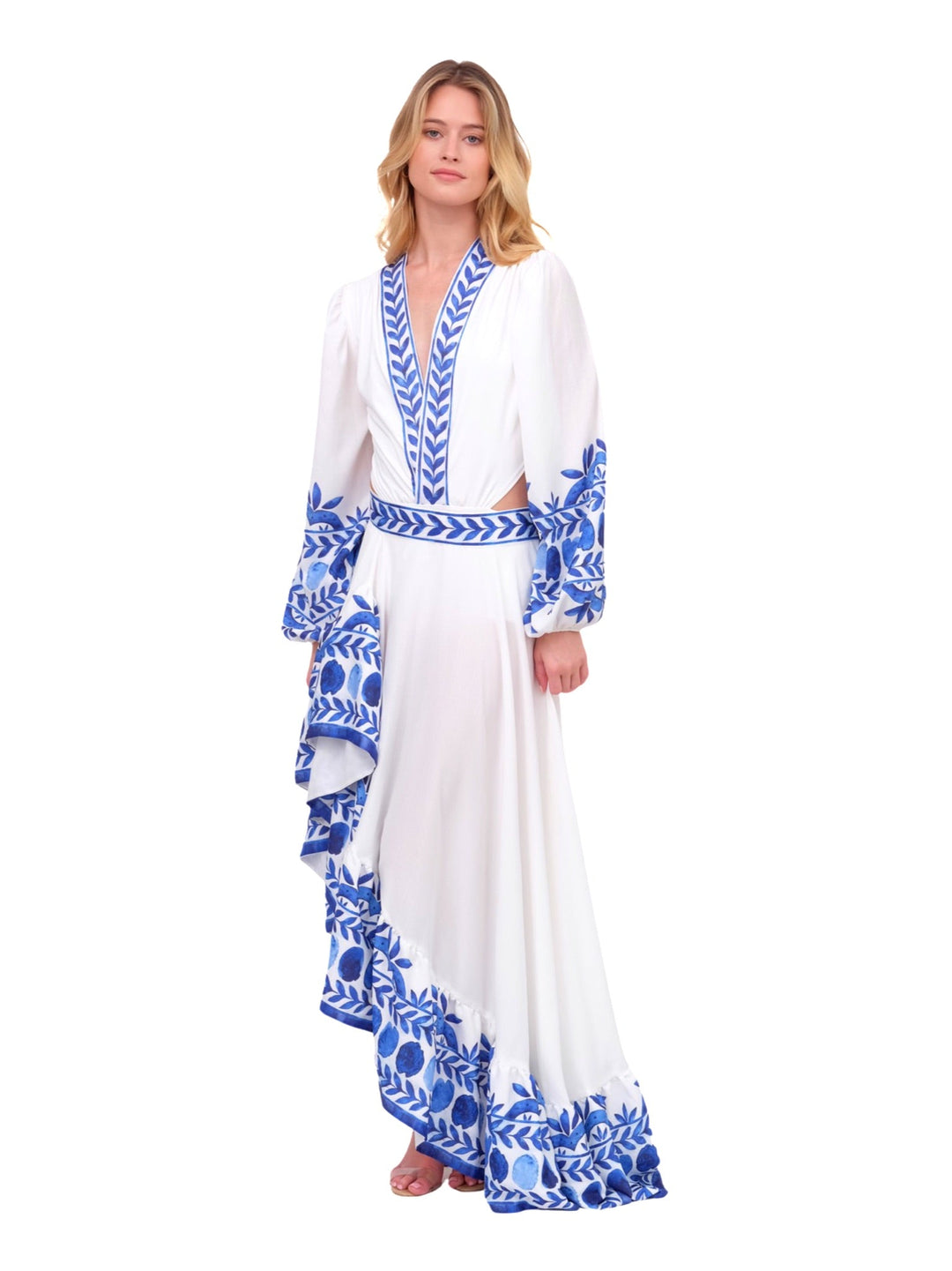 Cobalt and White Twirl Skirt