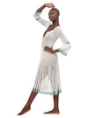 White Myna Crochet Dress