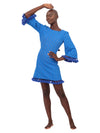 Bonanza Tassel Dress - Blue