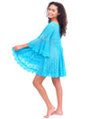 Blue Lace Coverup Dress