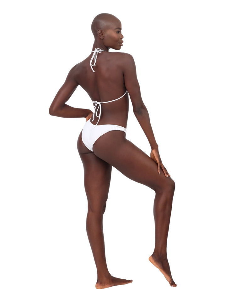 Stevie Reversible Bikini Bottoms - White