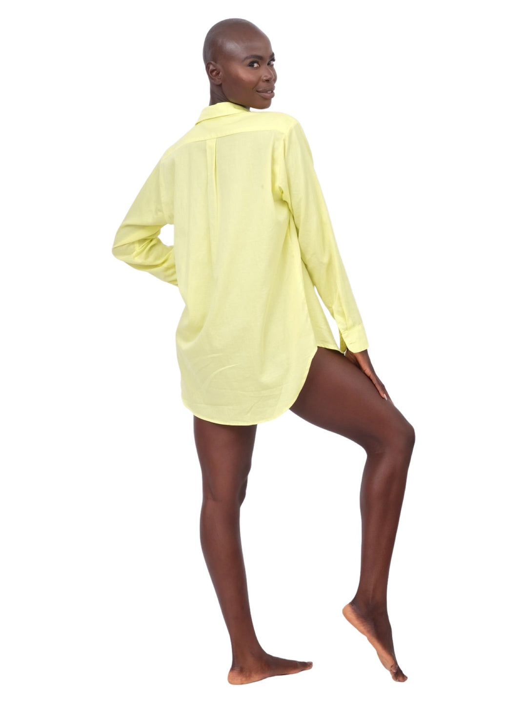 Favorite Button Up Top - Citron
