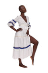 Nauti White Linen Maxi Dress