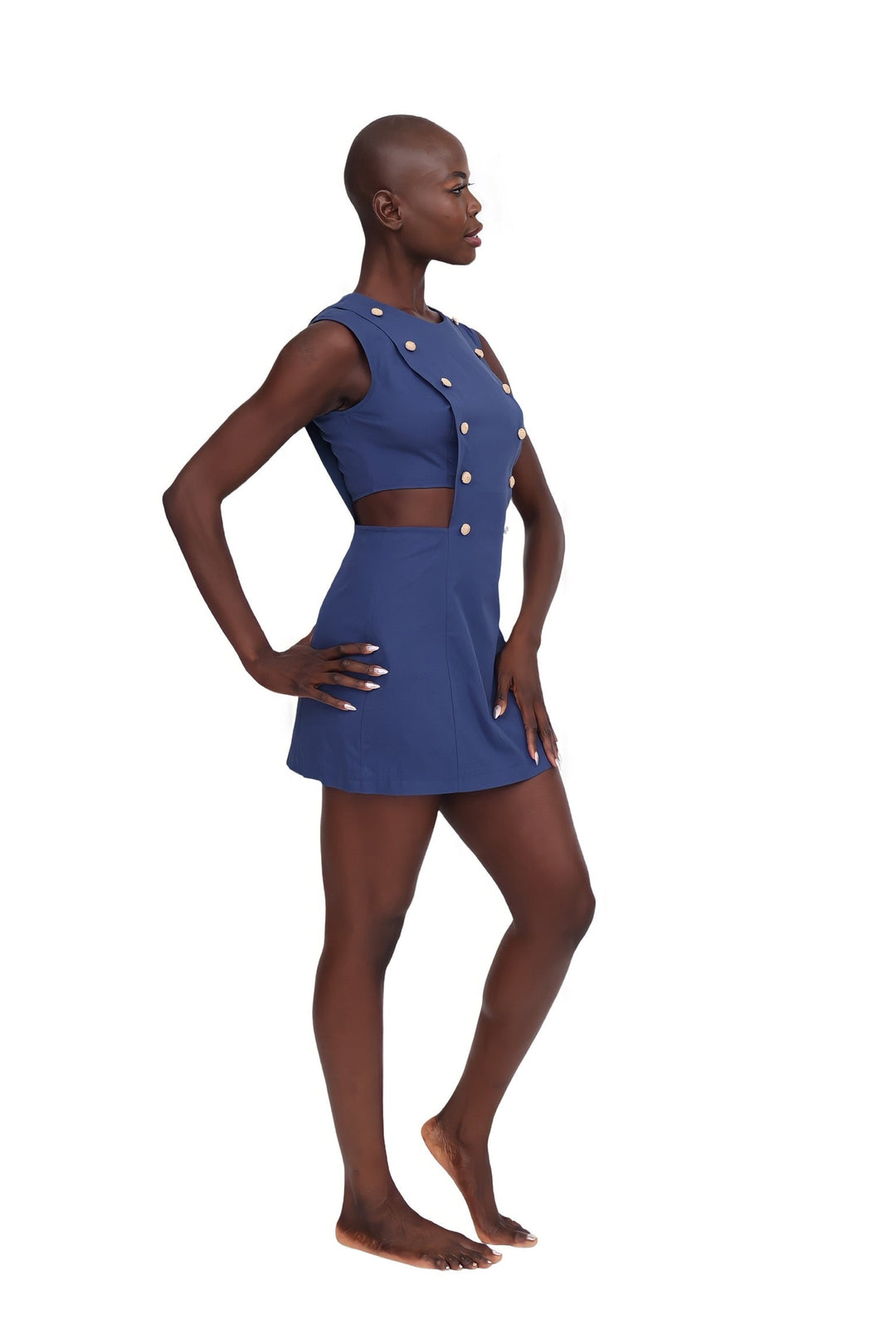 Marin Mini Dress - Navy Blue