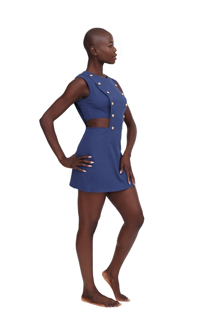 Marin Mini Dress - Navy Blue