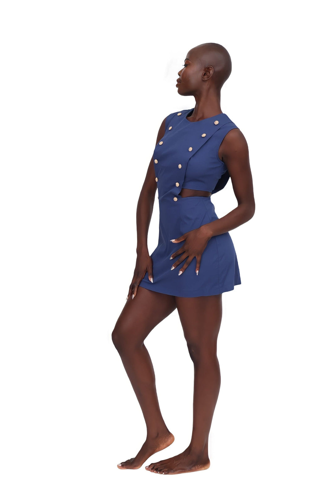 Marin Mini Dress - Navy Blue
