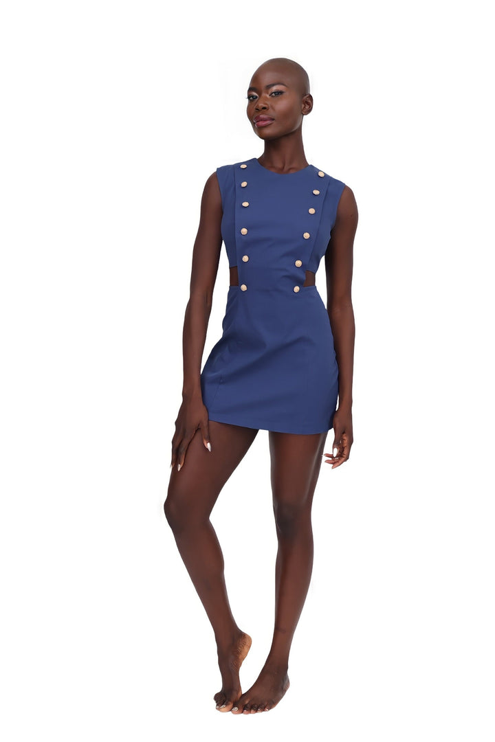 Marin Mini Dress - Navy Blue