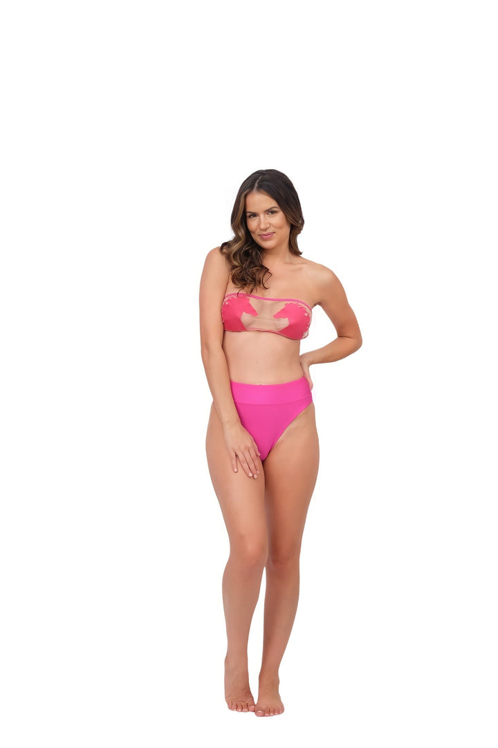 Stallion Bikini Top - Fuchsia