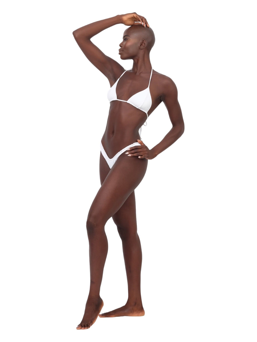 Stevie Reversible Bikini Bottoms - White