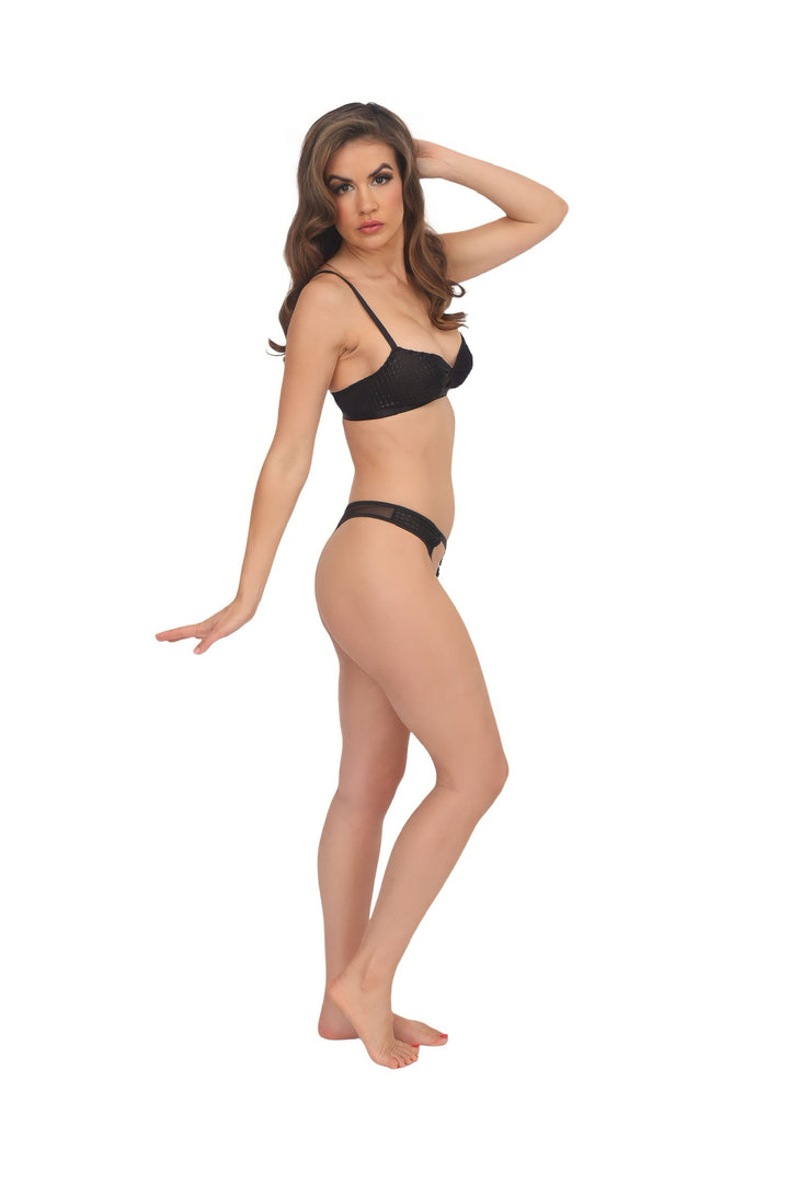 Bebe Bullet Bra - Black