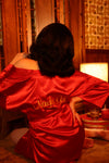 Naughty Girl Silk Robe - Red