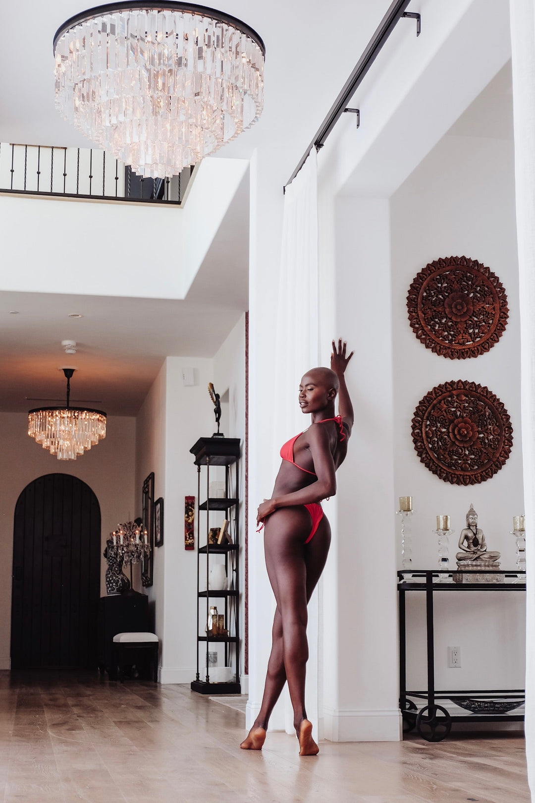 Reversible Ribbed Bikini Bottoms - Red