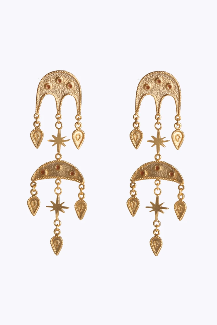 Terracotta Jebel Double Earrings