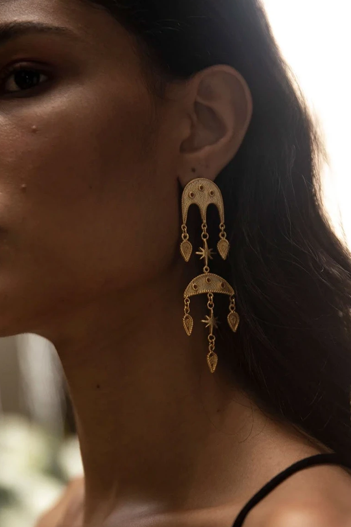 Terracotta Jebel Double Earrings