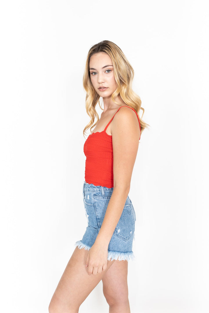 Mumu Denim Torn Shorts
