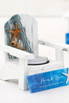 White Deck Chair Favor Candle Holder