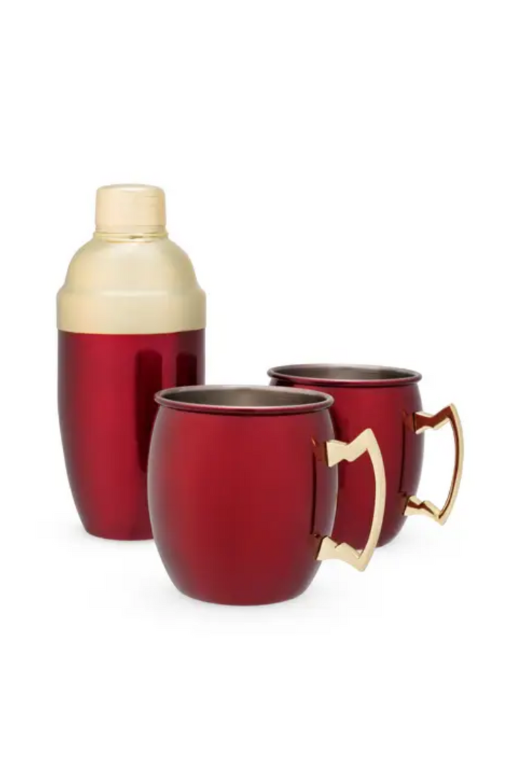 Red Mule Mug &amp; Cocktail Shaker Set