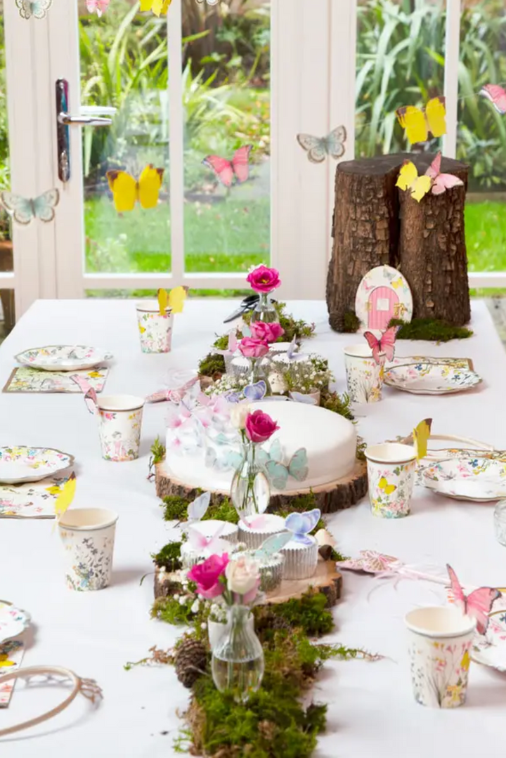 Fairy Cups With Butterfly Trim - 12 Pack