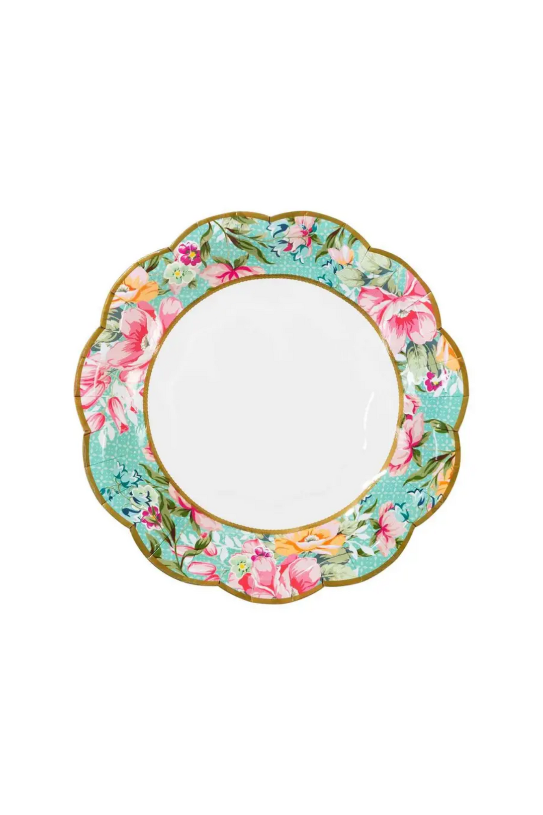 Vintage Floral Paper Plates - 12 Pack
