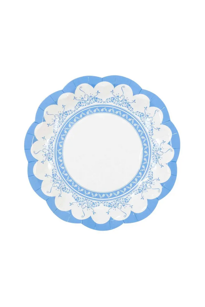 Vintage Floral Paper Plates - 12 Pack
