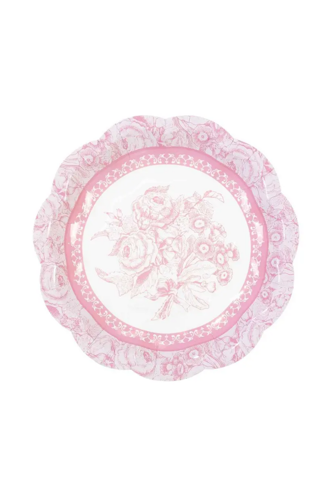 Vintage Floral Paper Plates - 12 Pack