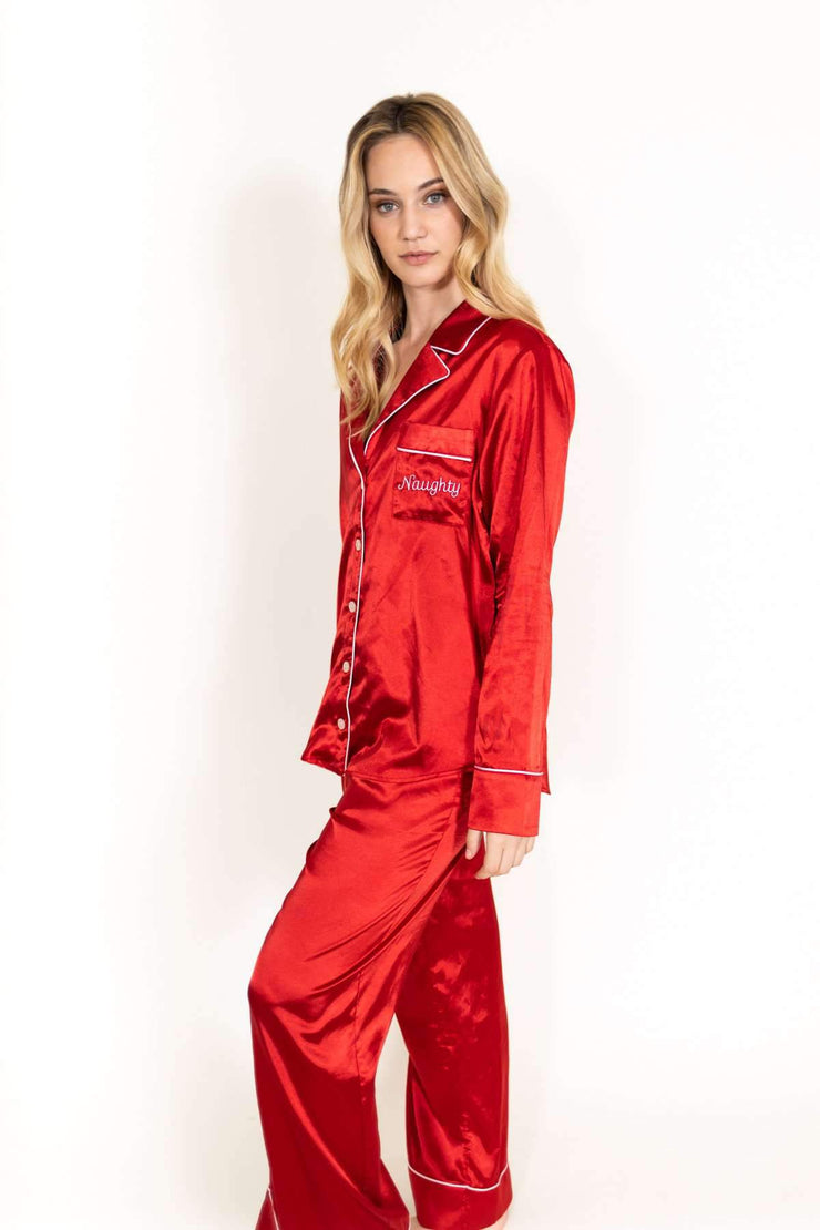 Naughty Red Pajama Set
