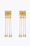 Terracotta and Gold Qumran Earrings